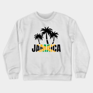 Jamaica Flag Palm T-Shirt Crewneck Sweatshirt